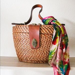 Patricia Nash Wicker Basket Bag